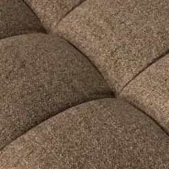 Woood Hocker Allure Geweven Stof Donkerbruin Melange
