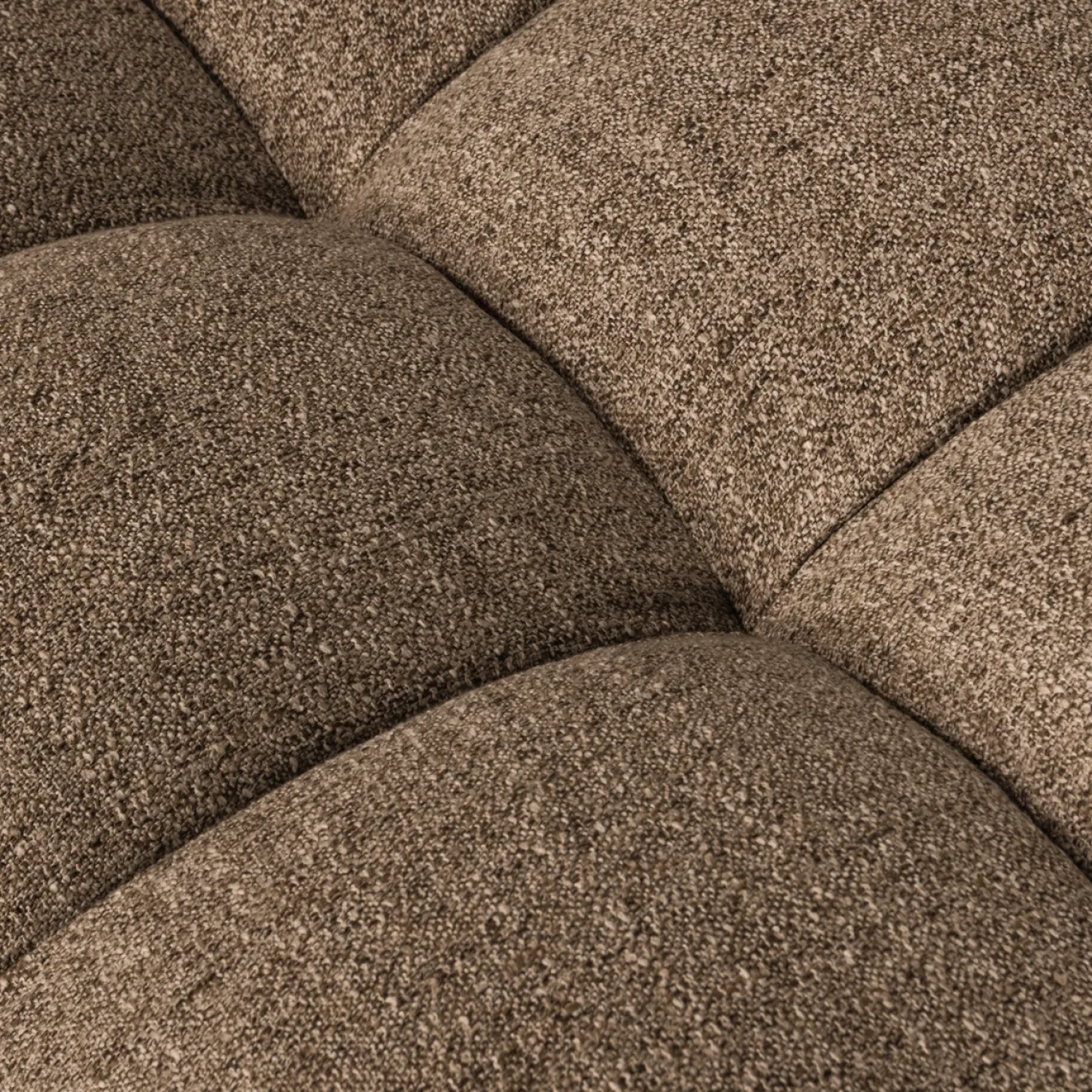 Woood Hocker Allure Geweven Stof Donkerbruin Melange