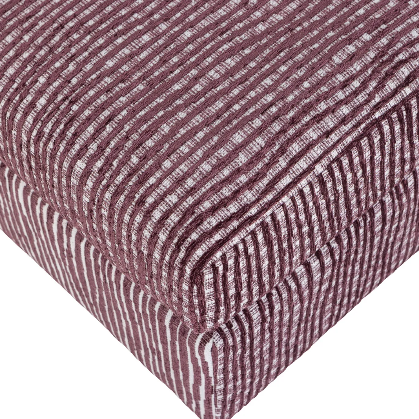 Woood Hocker Lou Met Dessin Bordeauxrood