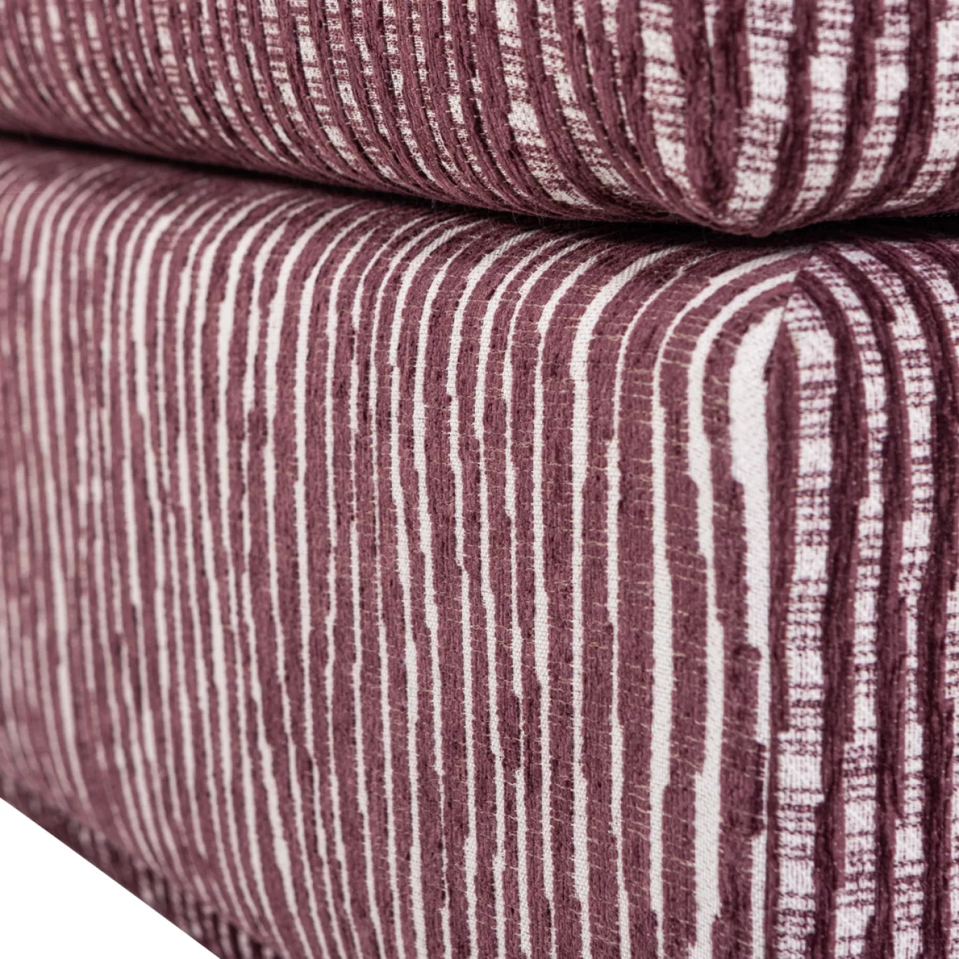 Woood Hocker Lou Met Dessin Bordeauxrood