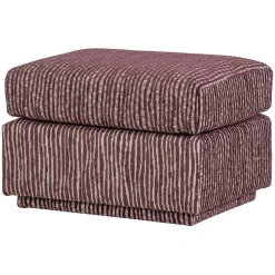 Woood Hocker Lou Met Dessin Bordeauxrood