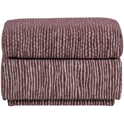Woood Hocker Lou Met Dessin Bordeauxrood