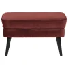 Woood Hocker Rocco Fluweel Bordeauxrood