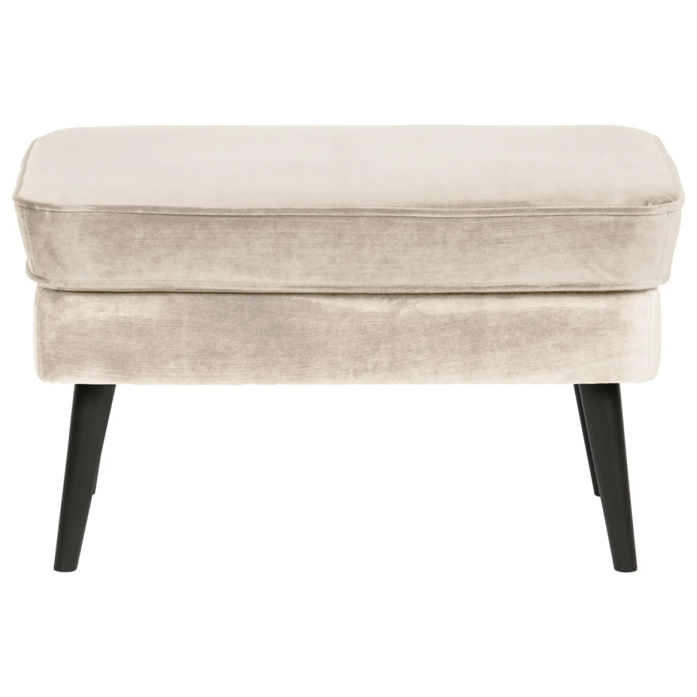 Woood Hocker Rocco Fluweel Off White