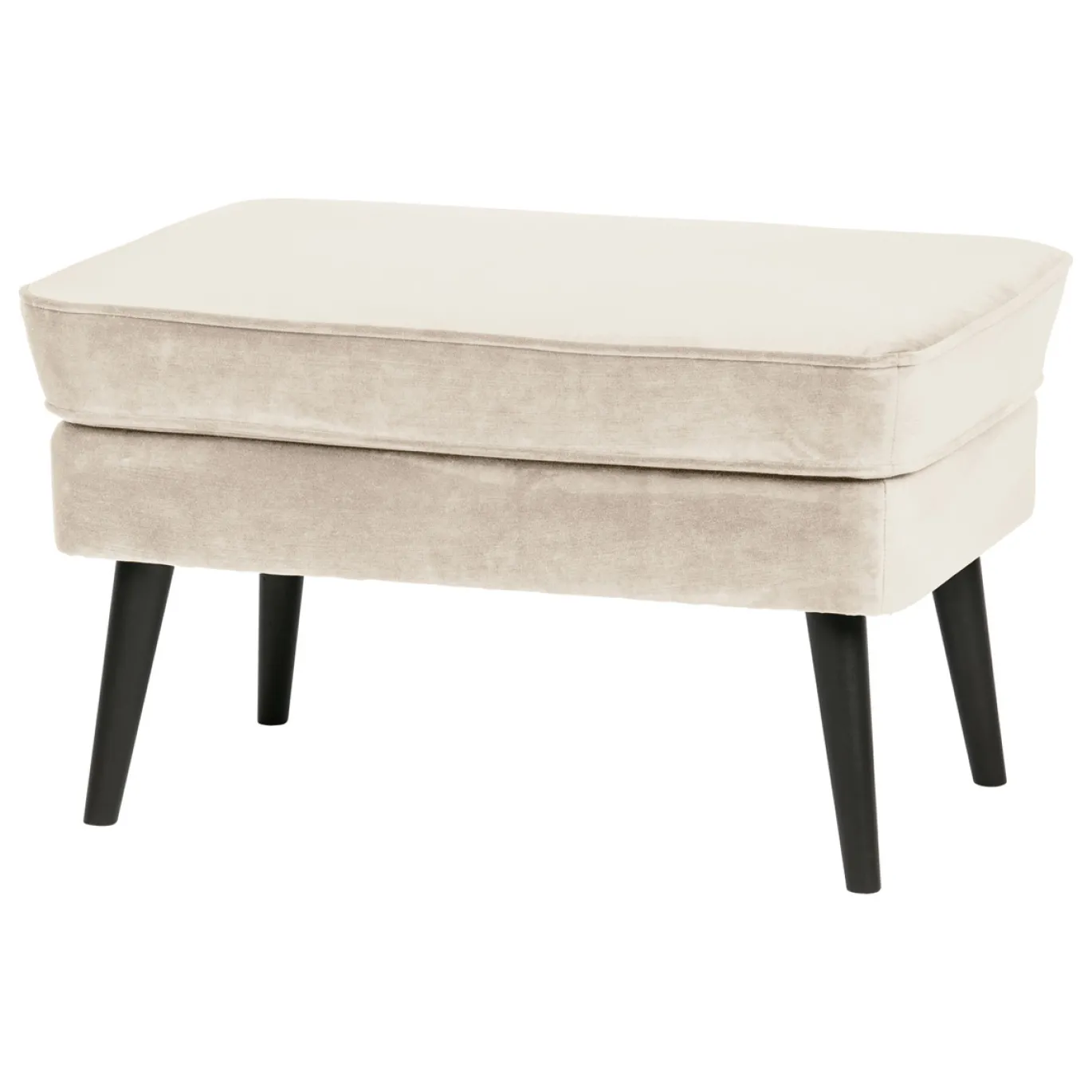 Woood Hocker Rocco Fluweel Off White