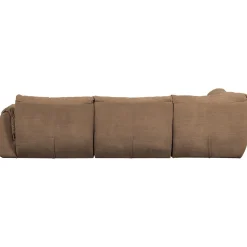Woood Hoekbank Baggy Links Geweven Chenille Bruin