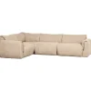 Woood Hoekbank Baggy Links Geweven Chenille Zand