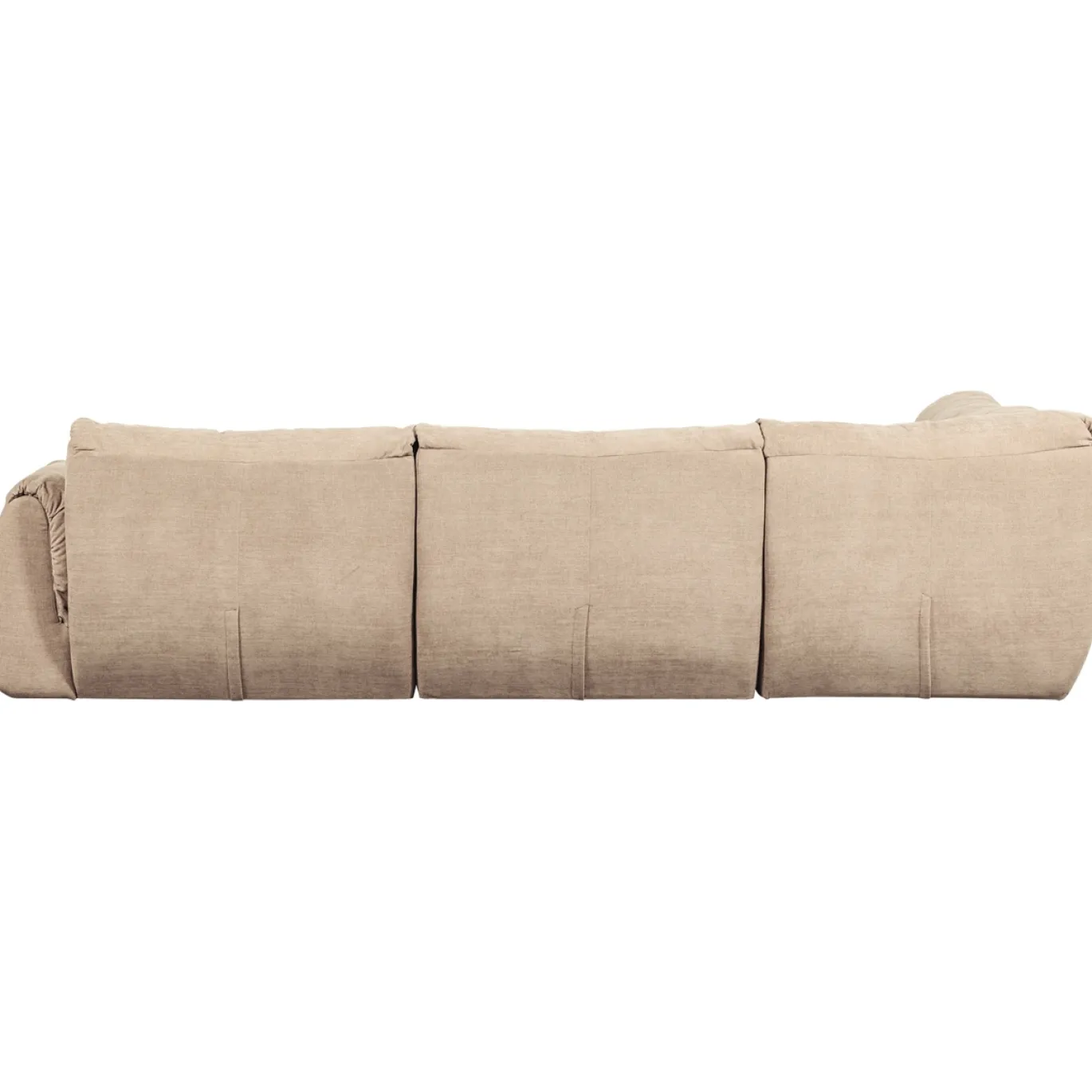 Woood Hoekbank Baggy Links Geweven Chenille Zand