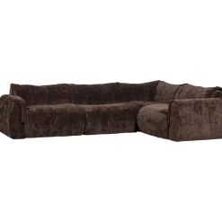 Woood Hoekbank Baggy Rechts 3d Chenille Donkerbruin