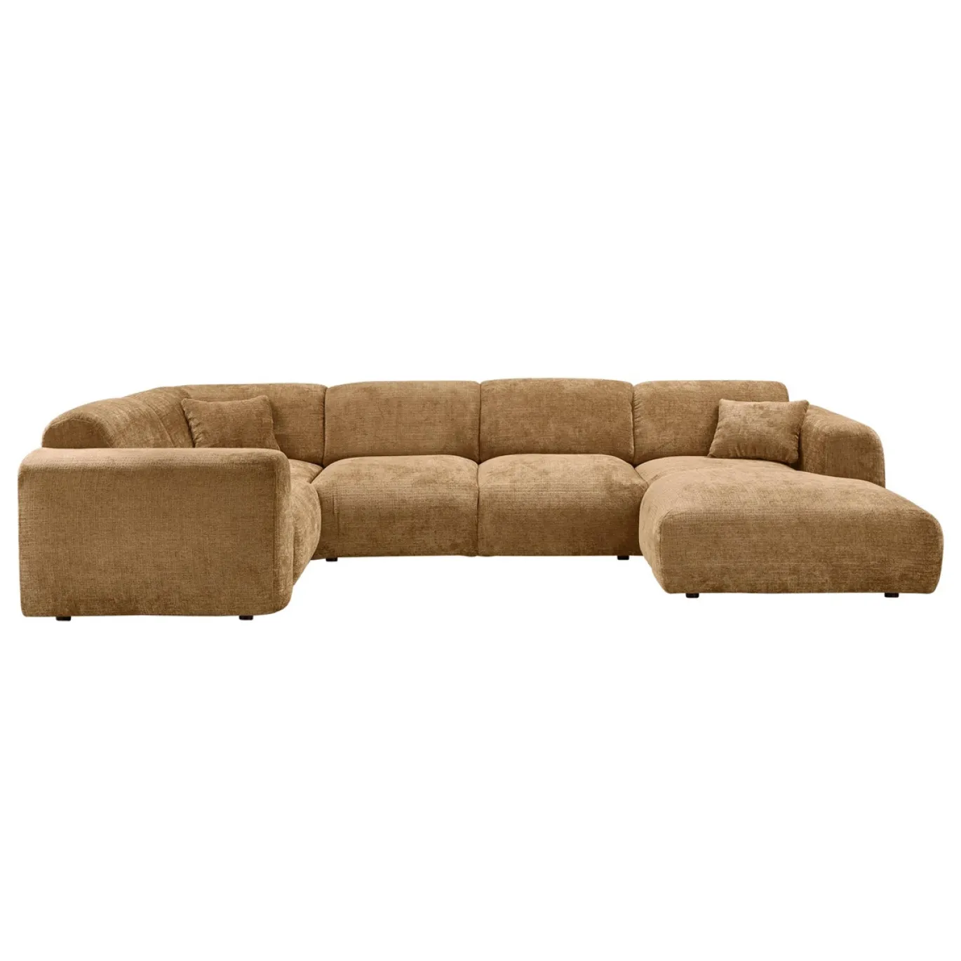 Woood Hoekbank Cloud Links Chenille Honinggeel