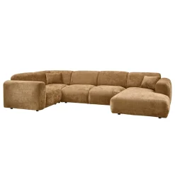 Woood Hoekbank Cloud Links Chenille Honinggeel