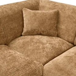 Woood Hoekbank Cloud Links Chenille Honinggeel