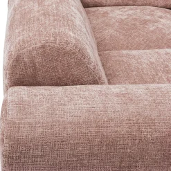 Woood Hoekbank Cloud Links Chenille Taupe/Roze