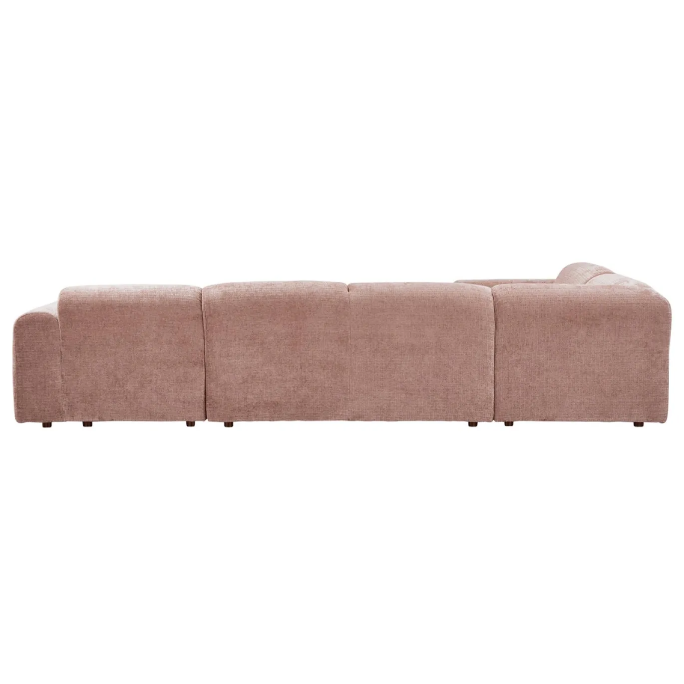 Woood Hoekbank Cloud Links Chenille Taupe/Roze