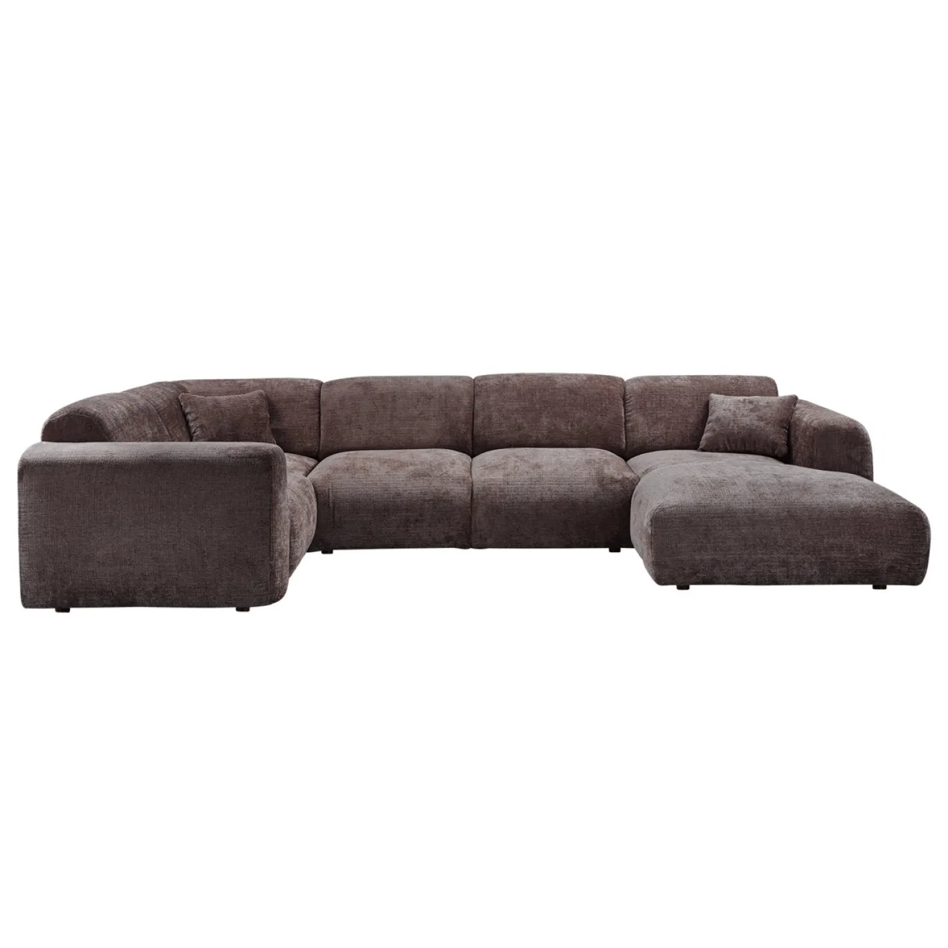 Woood Hoekbank Cloud Links Chenille Warmbruin