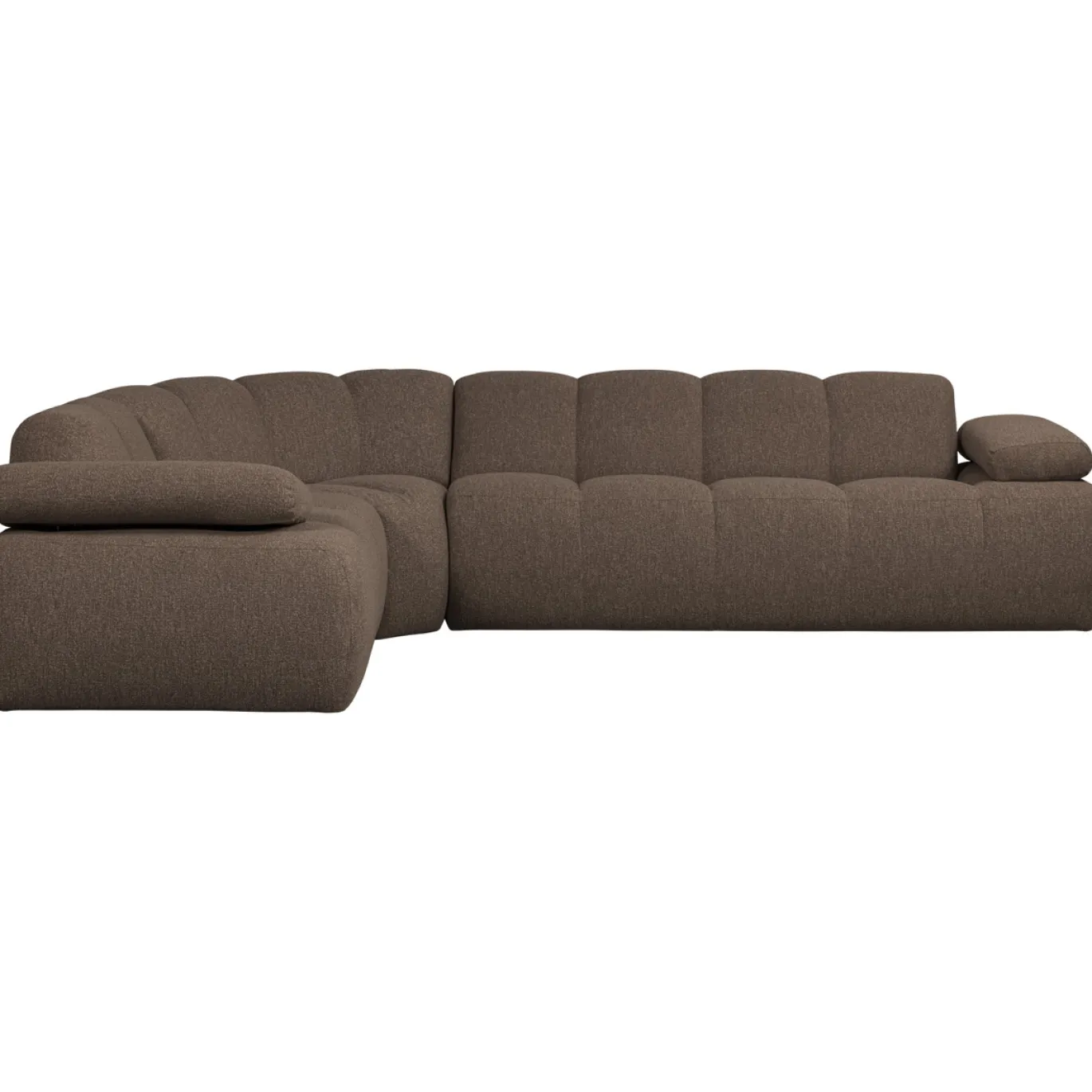 Woood Hoekbank Mojo Links Boucle Bruin Melange