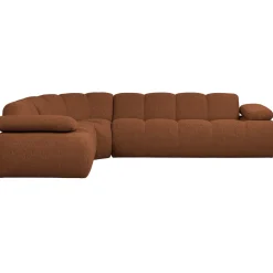 Woood Hoekbank Mojo Links Boucle Roestbruin Melange
