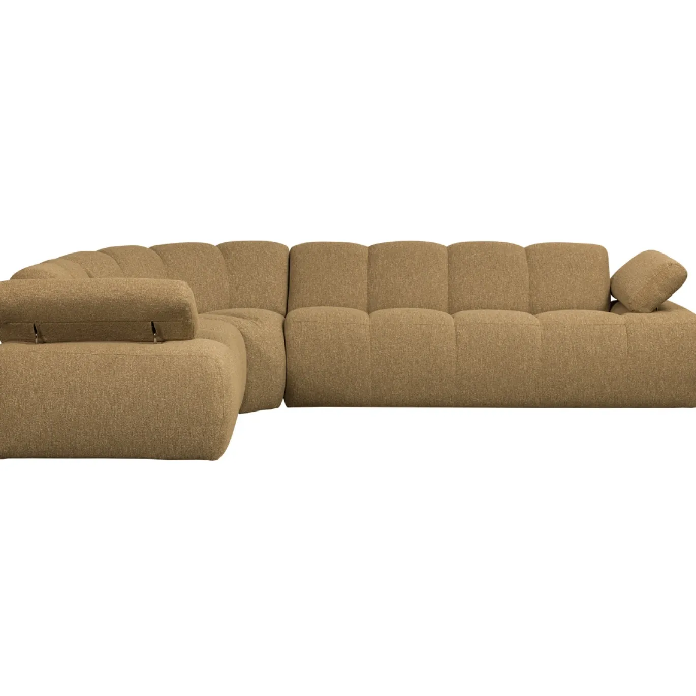 Woood Hoekbank Mojo Links Boucle Geel/bruin Melange