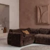 Woood Hoekelement Baggy 3d Chenille Donkerbruin