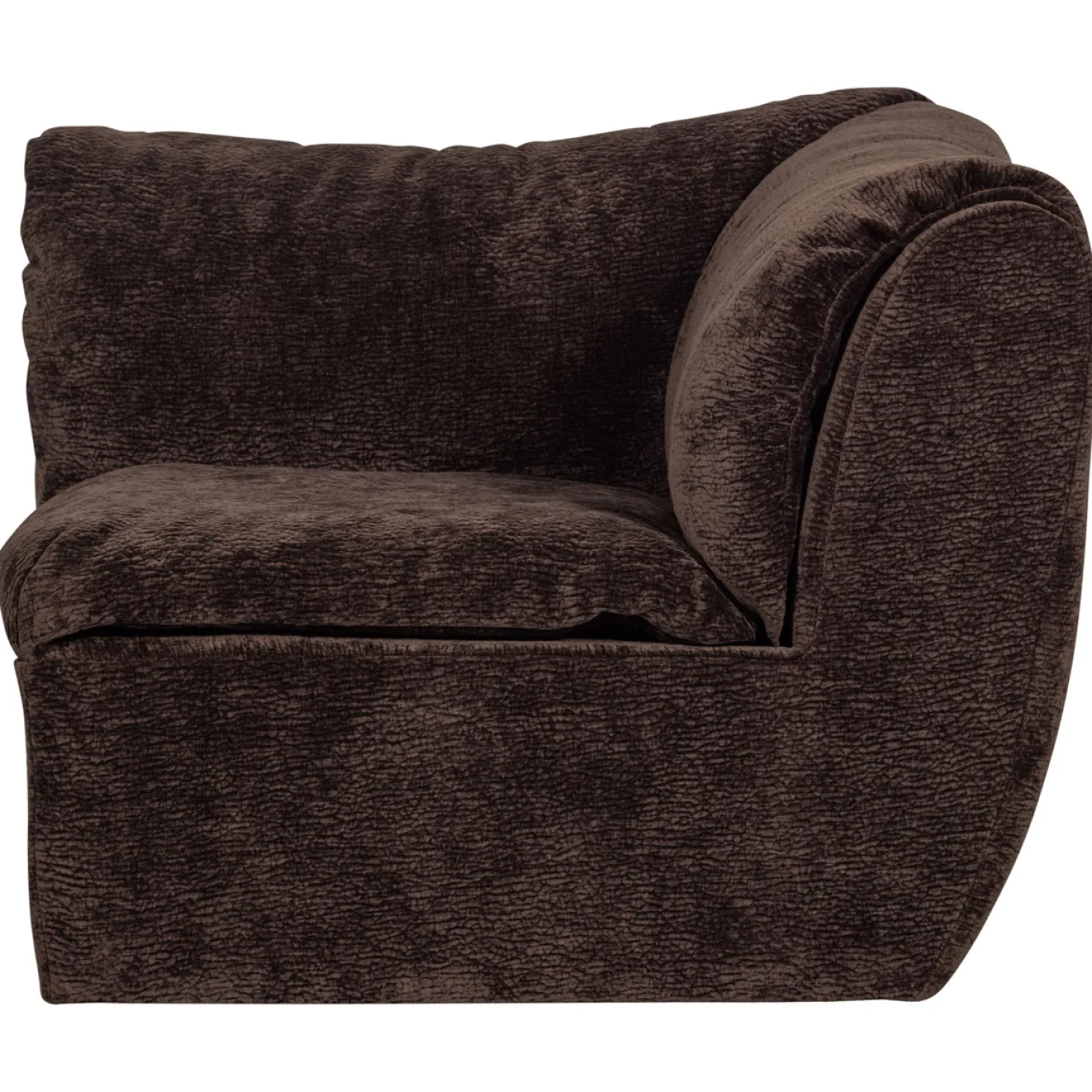 Woood Hoekelement Baggy 3d Chenille Donkerbruin