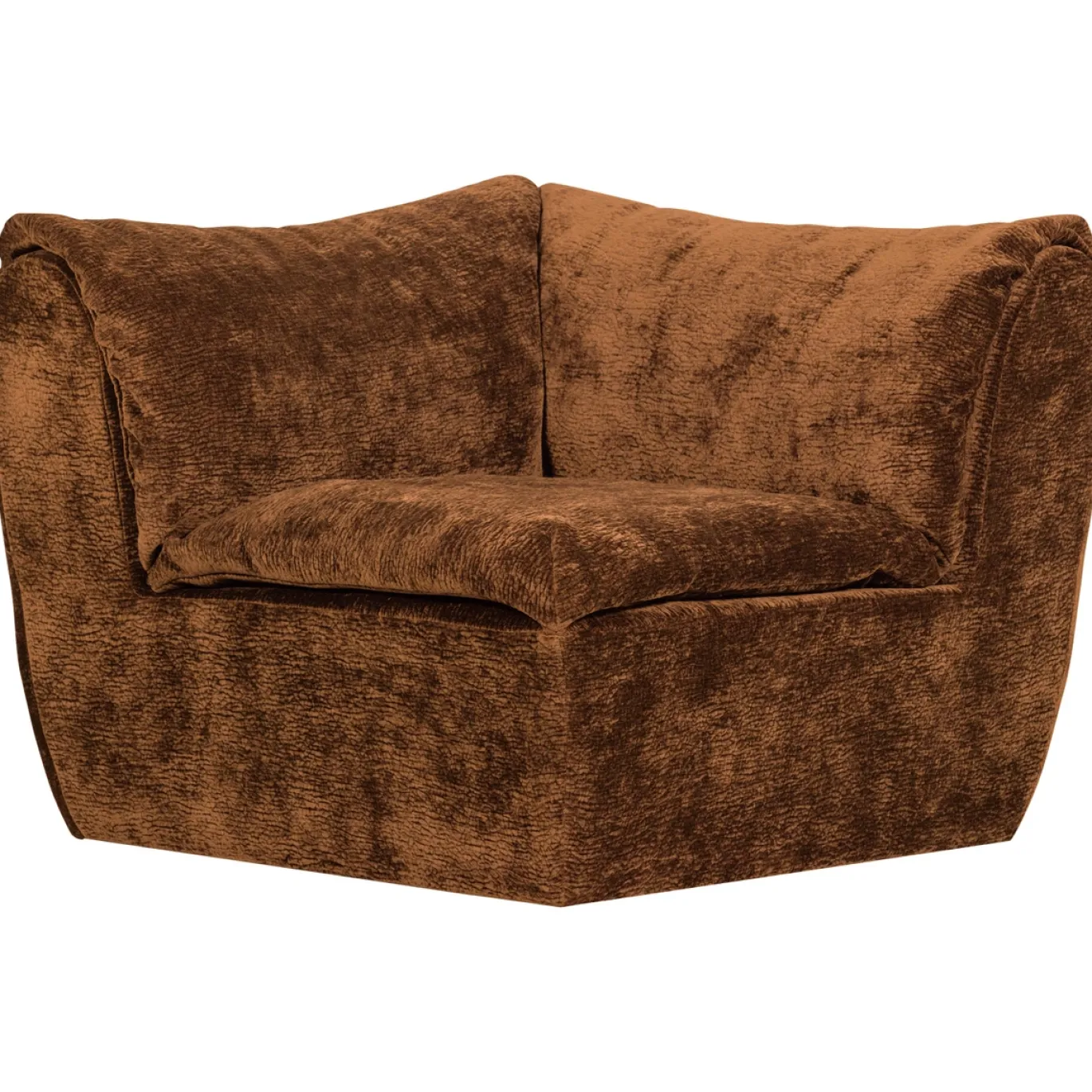 Woood Hoekelement Baggy 3d Chenille Middenbruin