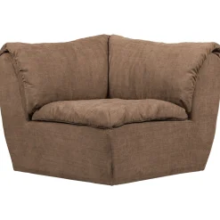 Woood Hoekelement Baggy Geweven Chenille Bruin