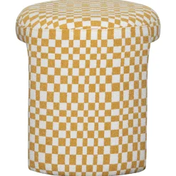 Woood Kruk Charlie Ruit Print Geel