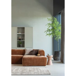 Woood Kussens Aziz Velvet Bruin/naturel Set Van 3