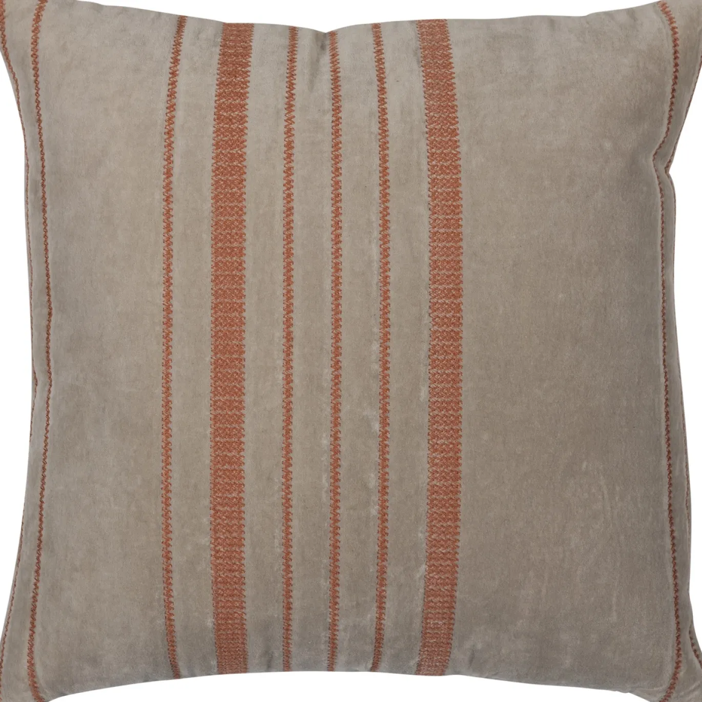 Woood Kussens Aziz Velvet Bruin/naturel Set Van 3