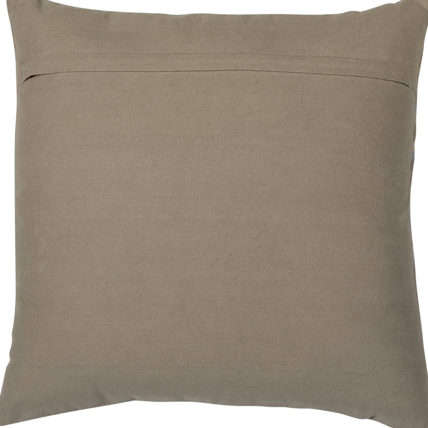 Woood Kussens Laon Velvet Naturel/blauw Set Van 3