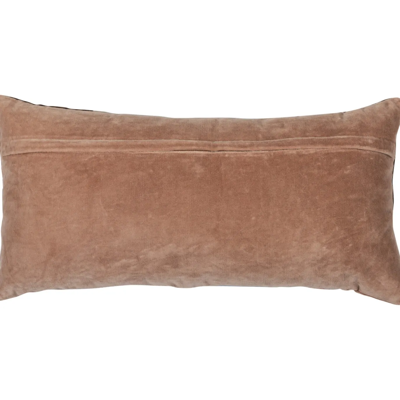 Woood Kussens Laon Velvet Naturel/blauw Set Van 3