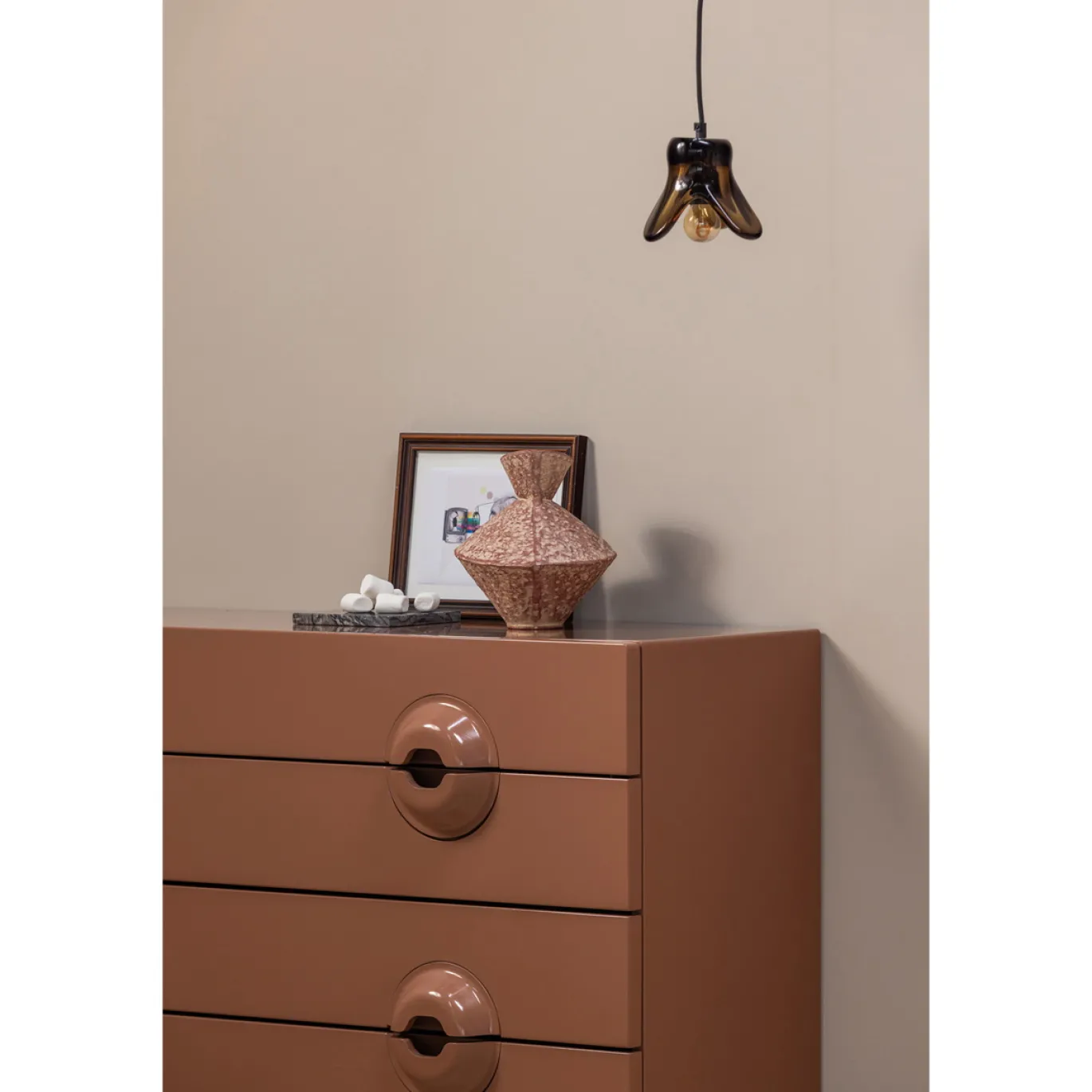 Woood Ladekast/commode Merge Oudroze