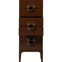 Woood Ladekast Merge 6 Lades Hout Bruin/Rood