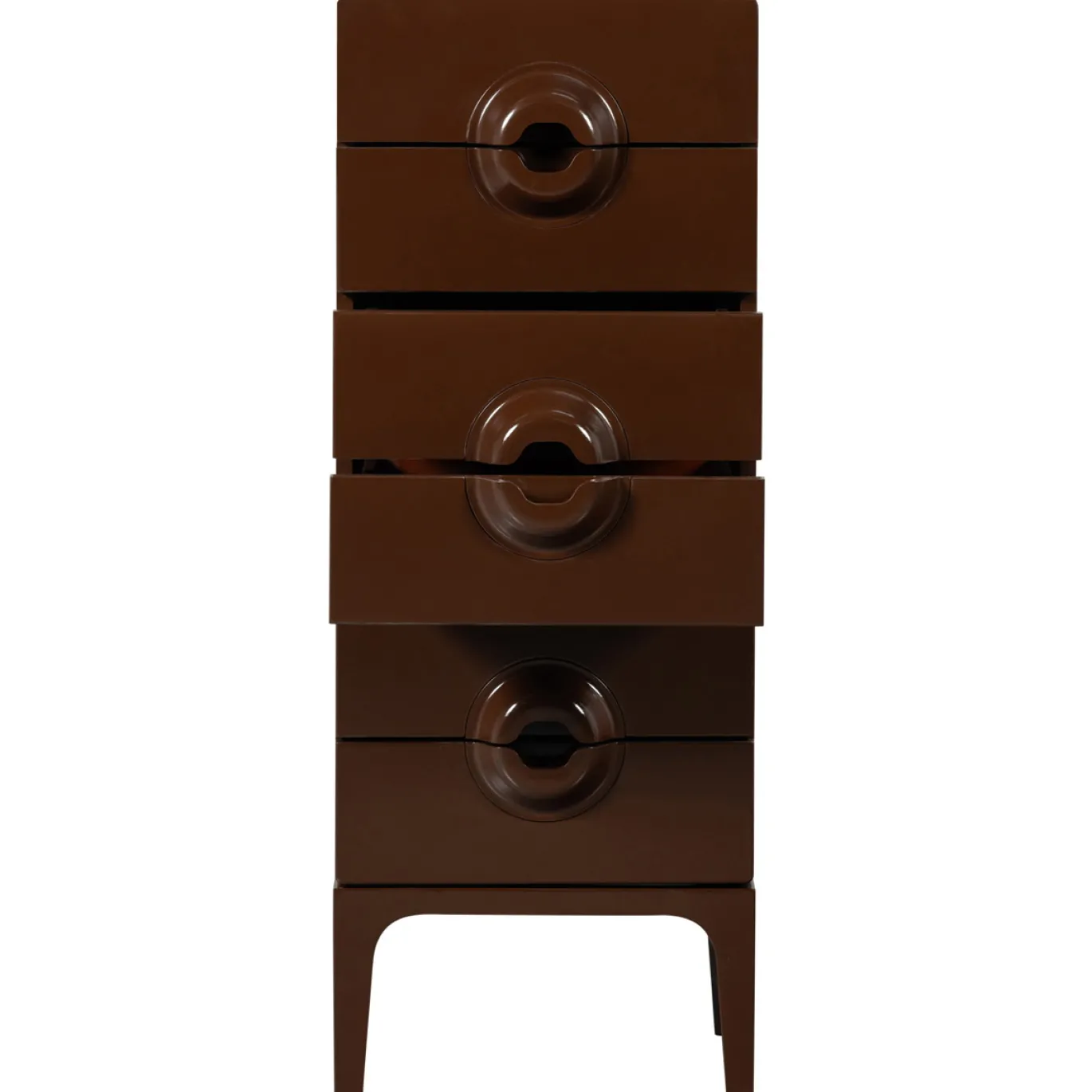 Woood Ladekast Merge 6 Lades Hout Bruin/Rood