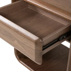 Woood Ladekast/nachtkastje Elura 1 Lade Hout Fineer Bruin