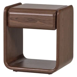 Woood Ladekast/nachtkastje Elura 1 Lade Hout Fineer Bruin