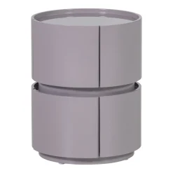 Woood Ladekast/nachtkastje Lunex Hout Hoogglans Lichtgrijs