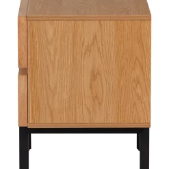 Woood Ladekast/nachtkastje Tours 2 Lades Melamine/MDF Naturel