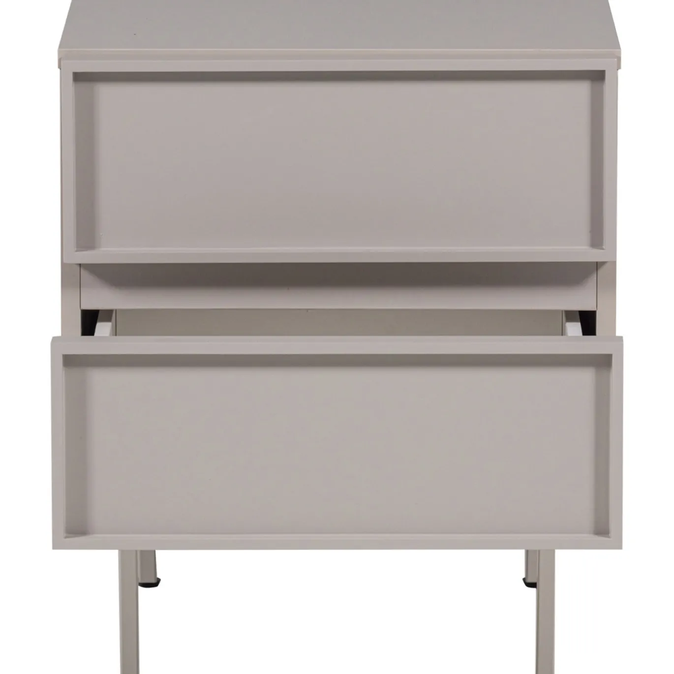 Woood Ladekast/nachtkastje Tours 2 Lades Melamine/MDF Zand