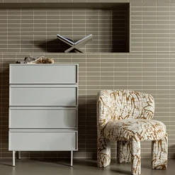 Woood Ladekast Tours 4 Lades Melamine/MDF Zand