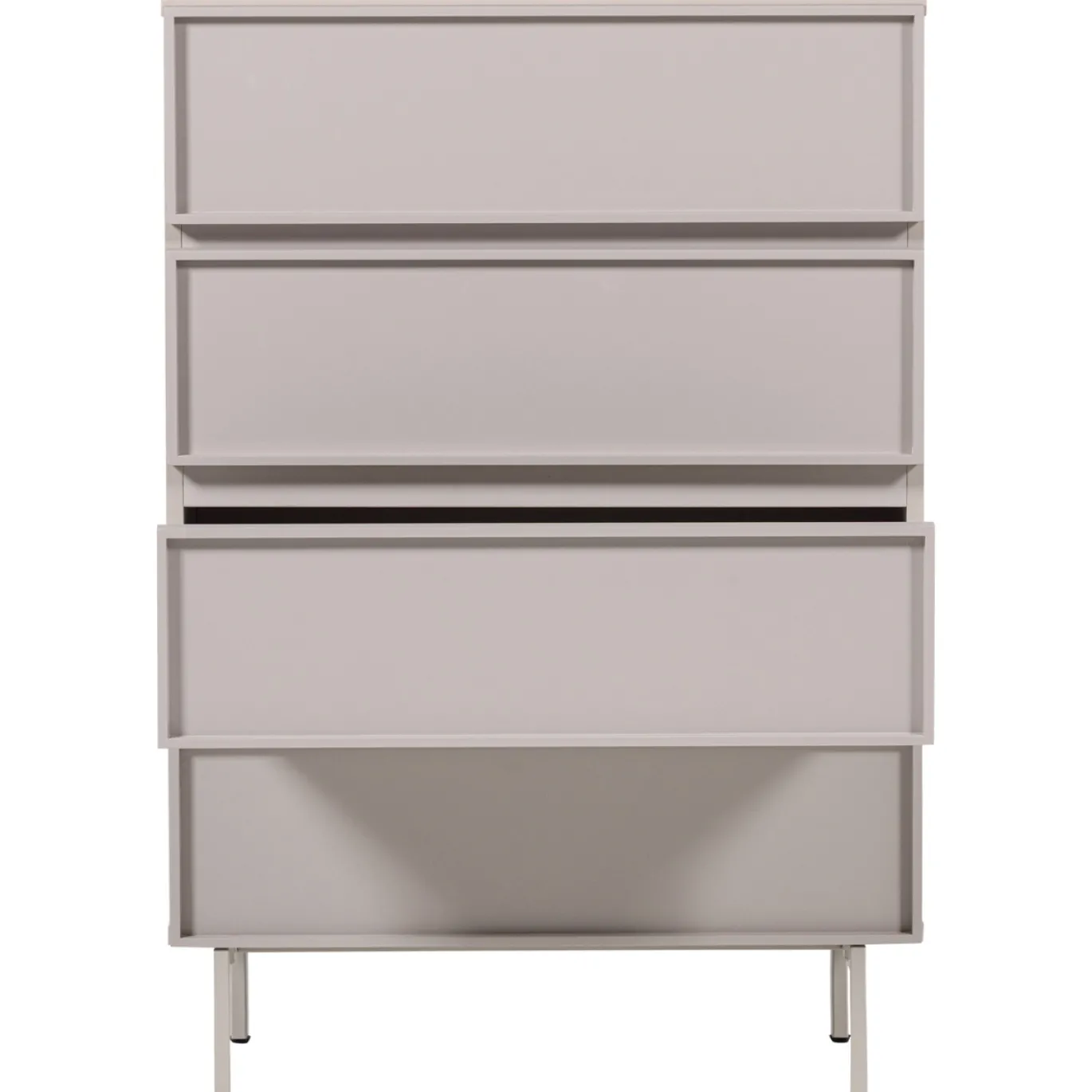 Woood Ladekast Tours 4 Lades Melamine/MDF Zand