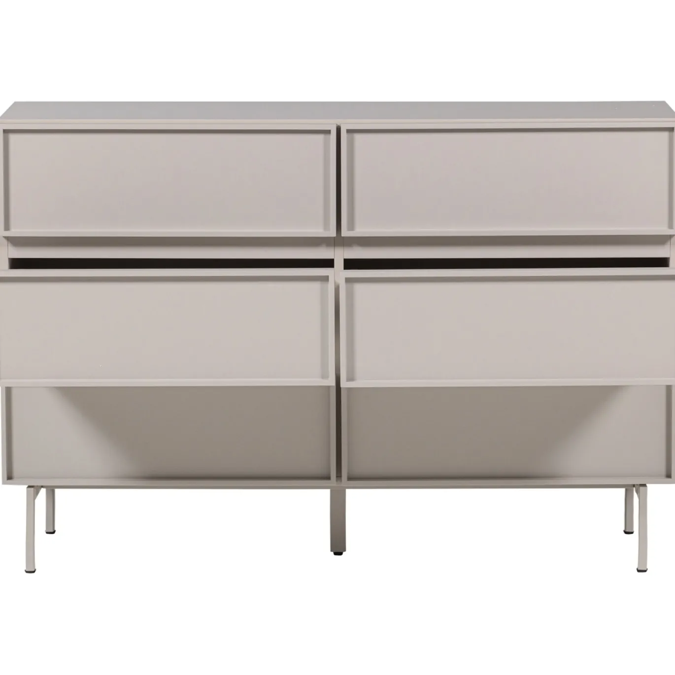 Woood Ladekast Tours 6 Lades Melamine/MDF Zand