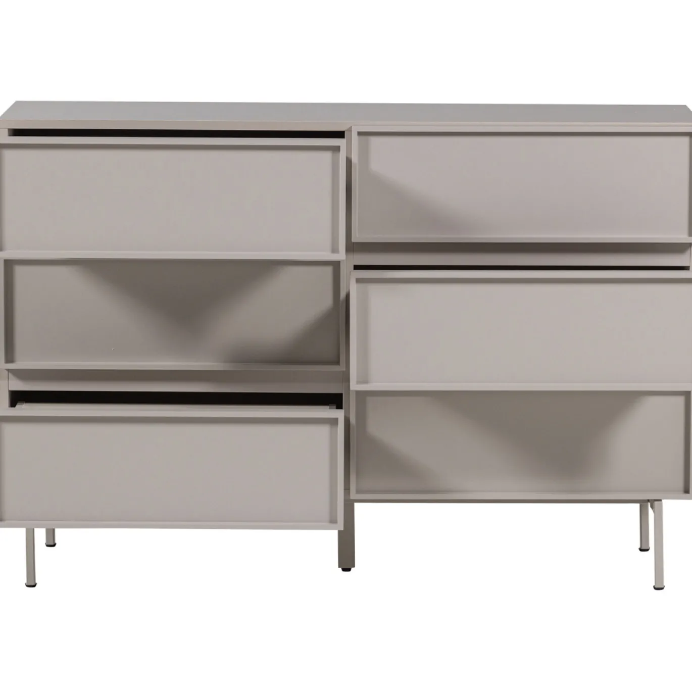Woood Ladekast Tours 6 Lades Melamine/MDF Zand
