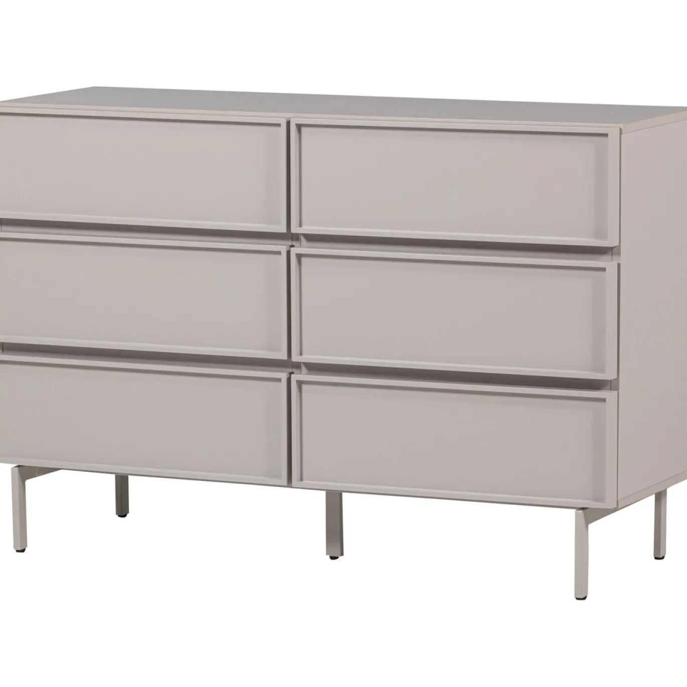 Woood Ladekast Tours 6 Lades Melamine/MDF Zand