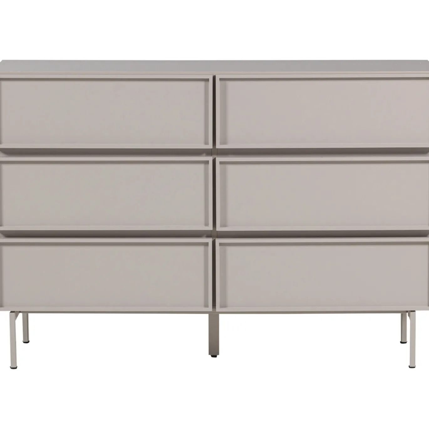 Woood Ladekast Tours 6 Lades Melamine/MDF Zand