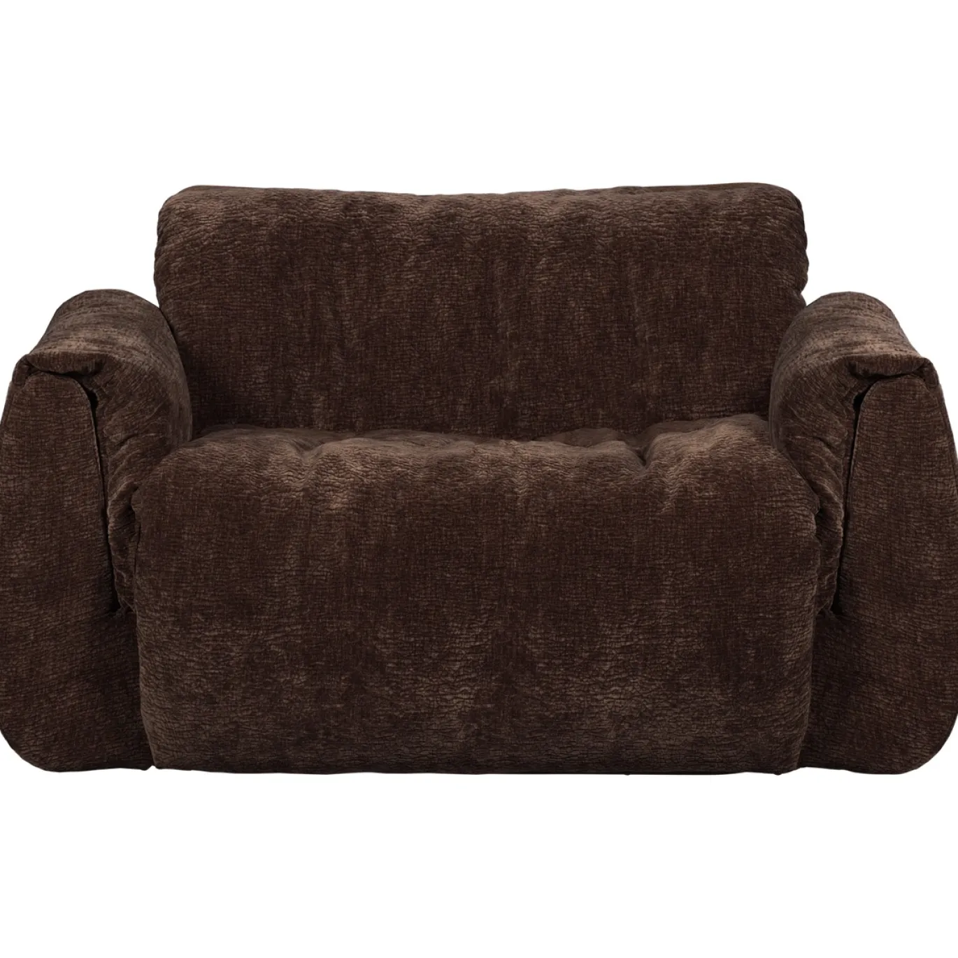 Woood Loveseat Baggy 3d Chenille Donkerbruin