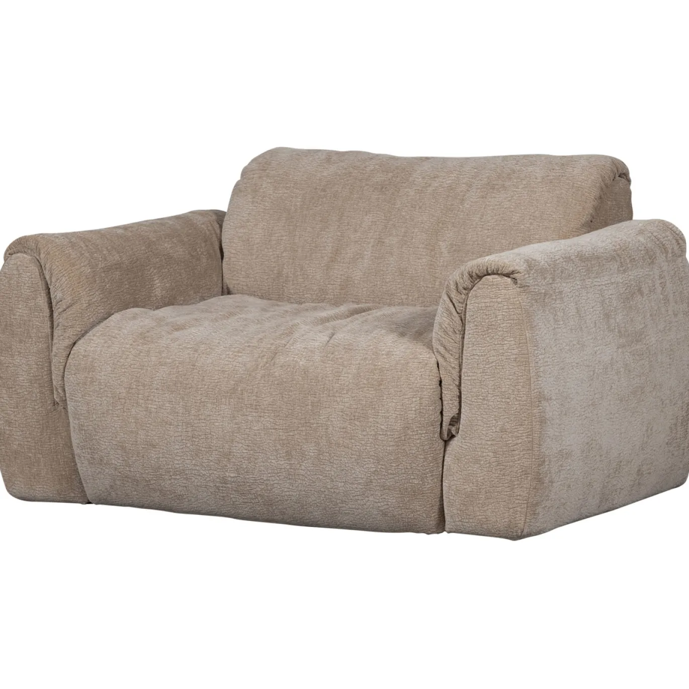 Woood Loveseat Baggy 3d Chenille Zand