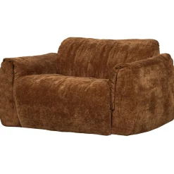 Woood Loveseat Baggy 3d Chenille Middenbruin