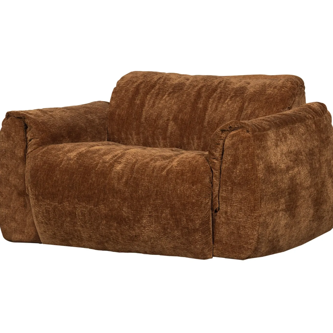 Woood Loveseat Baggy 3d Chenille Middenbruin