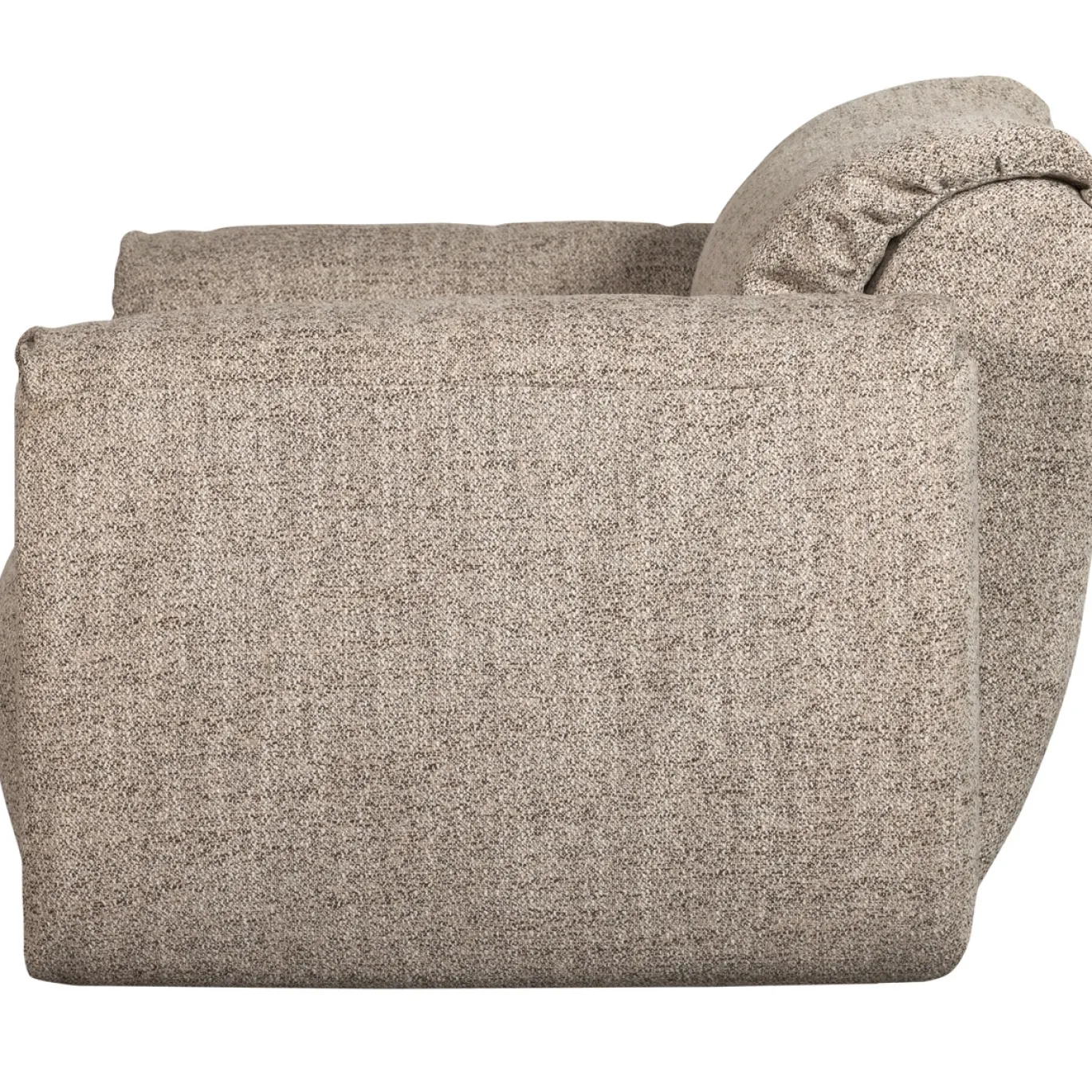 Woood Loveseat Baggy Geweven Stof Bruin Melange